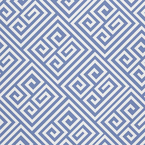 HEKO PANELS Stoff Oxford Wasserdichte Meterware Canvas-Stoff Polyester Stoff Zum Nähen Nähstoffe Dekostoffe Wasserabweisend Blickdicht Geometrisches Muster Blau 5 Meter 155 x 500 cm von HEKO PANELS