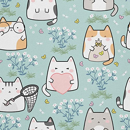 HEKO PANELS Oxford Wasserdichte Meterware Canvas-Stoff Polyester Zum Nähen Nähstoffe Dekostoffe Wasserabweisend Blickdicht Katzen 1 Meter 155 x 100 cm HEKO PANELS Oxford Wasserdichte Meterware Canvas-Stoff Polyester Zum Nähen Nähstoffe Dekostoffe Wasserabweisend Blickdicht Katzen 1 Meter 155 x 100 cm von HEKO PANELS