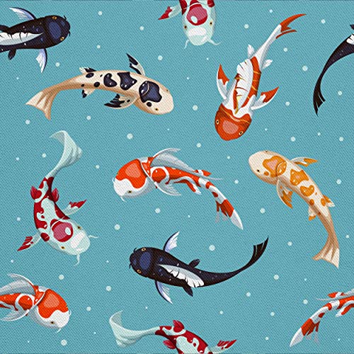 HEKO PANELS Stoff Oxford Wasserdichte Meterware Canvas-Stoff Polyester Stoff Zum Nähen Nähstoffe Dekostoffe Wasserabweisend Blickdicht Koi Fische Karpfen 1 Meter 155 x 100 cm HEKO PANELS Stoff Oxford Wasserdichte Meterware Canvas-Stoff Polyester Stoff Zum Nähen Nähstoffe Dekostoffe Wasserabweisend Blickdicht Koi Fische Karpfen 1 Meter 155 x 100 cm von HEKO PANELS