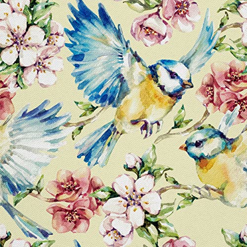 HEKO PANELS Oxford Wasserdichte Meterware Canvas-Stoff Polyester Zum Nähen Nähstoffe Dekostoffe Wasserabweisend Blickdicht Meisen Blumen 1 Meter 155 x 100 cm HEKO PANELS Oxford Wasserdichte Meterware Canvas-Stoff Polyester Zum Nähen Nähstoffe Dekostoffe Wasserabweisend Blickdicht Meisen Blumen 1 Meter 155 x 100 cm von HEKO PANELS