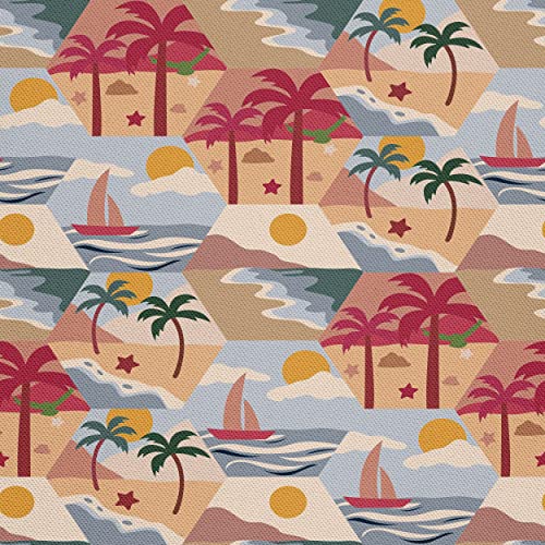 HEKO PANELS Stoff Oxford Wasserdichte Meterware Canvas-Stoff Polyester Stoff Zum Nähen Nähstoffe Dekostoffe Wasserabweisend Blickdicht Palmen Tropen Tropical 2 Meter 155 x 200 cm HEKO PANELS Stoff Oxford Wasserdichte Meterware Canvas-Stoff Polyester Stoff Zum Nähen Nähstoffe Dekostoffe Wasserabweisend Blickdicht Palmen Tropen Tropical 2 Meter 155 x 200 cm von HEKO PANELS