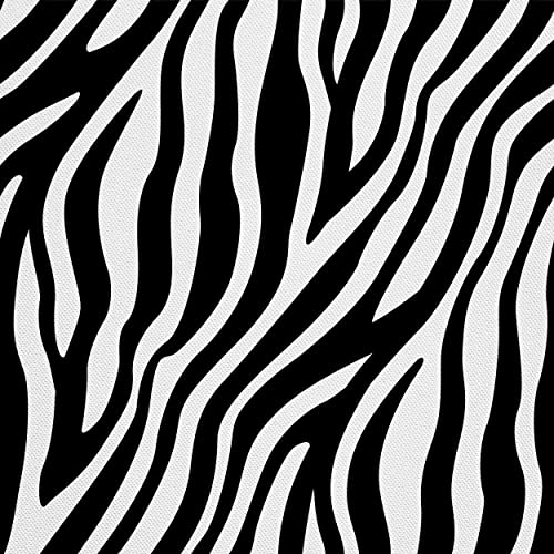 HEKO PANELS Oxford Wasserdichte Meterware Canvas Polyester Stoff Zum Nähen, Dekostoffe Wasserabweisend Blickdicht Zebra 1 Meter 155 x 100 cm von HEKO PANELS