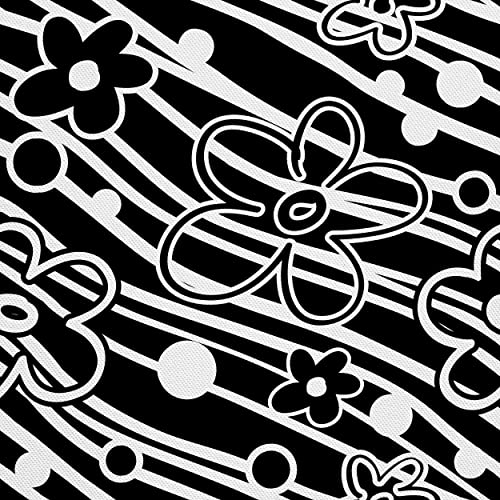 HEKO PANELS Stoff Oxford Wasserdichte Meterware Canvas-Stoff Polyester Stoff Zum Nähen Nähstoffe Möbelstoffe Dekostoffe Handwerken Wasserabweisend Blickdicht Blumen 1 Meter 155 x 100 cm von HEKO PANELS