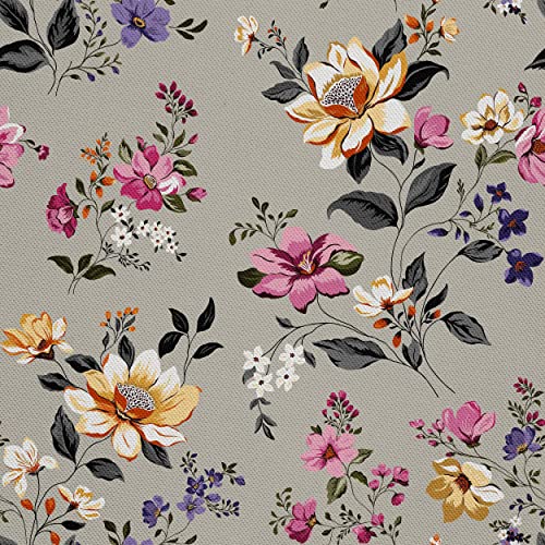 HEKO PANELS Stoff Oxford Wasserdichte Meterware Canvas-Stoff Polyester Stoff Zum Nähen Nähstoffe Möbelstoffe Dekostoffe Handwerken Wasserabweisend Blickdicht Blumen Bunt 3 Meter 155 x 300 cm von HEKO PANELS