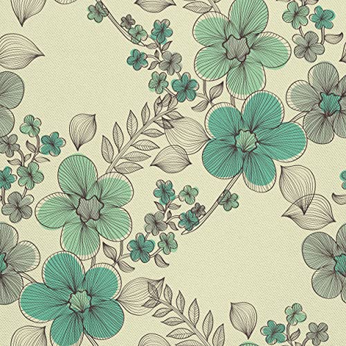 HEKO PANELS Stoff Oxford Wasserdichte Meterware Canvas-Stoff Polyester Stoff Zum Nähen Nähstoffe Möbelstoffe Dekostoffe Handwerken Wasserabweisend Blickdicht Blumen Türkis 3 Meter 155 x 300 cm HEKO PANELS Stoff Oxford Wasserdichte Meterware Canvas-Stoff Polyester Stoff Zum Nähen Nähstoffe Möbelstoffe Dekostoffe Handwerken Wasserabweisend Blickdicht Blumen Türkis 3 Meter 155 x 300 cm von HEKO PANELS