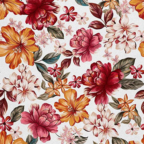 HEKO PANELS Stoff Oxford Wasserdichte Meterware Canvas-Stoff Polyester Stoff Zum Nähen Nähstoffe Möbelstoffe Dekostoffe Handwerken Wasserabweisend Blickdicht Frühlingsblumen 2 Meter 155 x 200 cm von HEKO PANELS