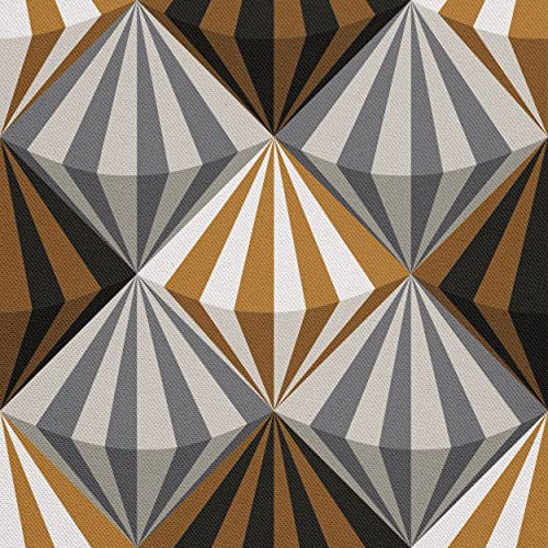 HEKO PANELS Stoff Oxford Wasserdichte Meterware Canvas-Stoff Polyester Stoff Zum Nähen Nähstoffe Möbelstoffe Dekostoffe Handwerken Wasserabweisend Blickdicht Geometrisches Muster 2 Meter 155 x 200 cm von HEKO PANELS