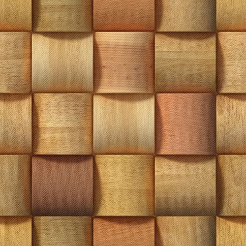 HEKO PANELS Stoff Oxford Wasserdichte Meterware Canvas-Stoff Polyester Stoff Zum Nähen Nähstoffe Möbelstoffe Dekostoffe Handwerken Wasserabweisend Blickdicht Holzgeflecht 1 Meter 155 x 100 cm von HEKO PANELS