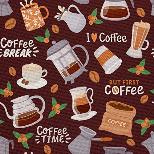 HEKO PANELS Stoff Oxford Wasserdichte Meterware Canvas-Stoff Polyester Stoff Zum Nähen Nähstoffe Möbelstoffe Dekostoffe Handwerken Wasserabweisend Blickdicht Kaffee 2 Meter 155 x 200 cm von HEKO PANELS
