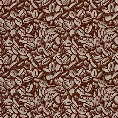 HEKO PANELS Stoff Oxford Wasserdichte Meterware Canvas-Stoff Polyester Stoff Zum Nähen Nähstoffe Möbelstoffe Dekostoffe Handwerken Wasserabweisend Blickdicht Kaffeebohnen 1 Meter 155 x 100 cm von HEKO PANELS