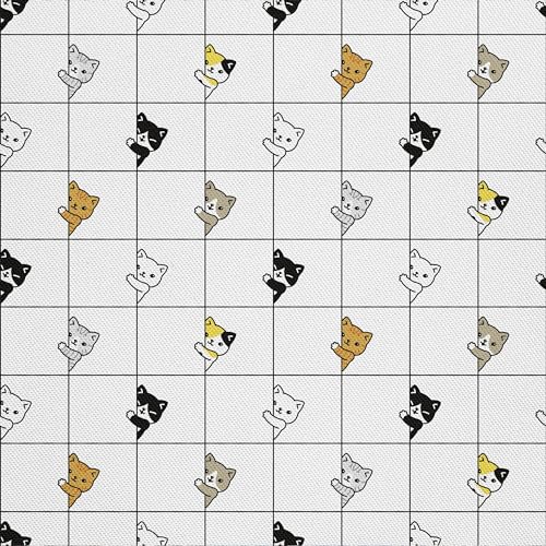 HEKO PANELS Stoff Oxford Wasserdichte Meterware Canvas-Stoff Polyester Stoff Zum Nähen Nähstoffe Möbelstoffe Dekostoffe Handwerken Wasserabweisend Blickdicht Katzen Kariert 1 Meter 155x100 cm, DX031 HEKO PANELS Stoff Oxford Wasserdichte Meterware Canvas-Stoff Polyester Stoff Zum Nähen Nähstoffe Möbelstoffe Dekostoffe Handwerken Wasserabweisend Blickdicht Katzen Kariert 1 Meter 155x100 cm, DX031 von HEKO PANELS