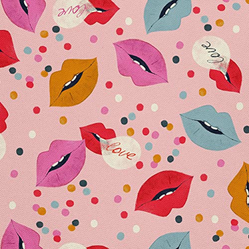 HEKO PANELS Stoff Oxford Wasserdichte Meterware Canvas-Stoff Polyester Stoff Zum Nähen Nähstoffe Möbelstoffe Dekostoffe Handwerken Wasserabweisend Blickdicht Lippen 1 Meter 155 x 100 cm HEKO PANELS Stoff Oxford Wasserdichte Meterware Canvas-Stoff Polyester Stoff Zum Nähen Nähstoffe Möbelstoffe Dekostoffe Handwerken Wasserabweisend Blickdicht Lippen 1 Meter 155 x 100 cm von HEKO PANELS