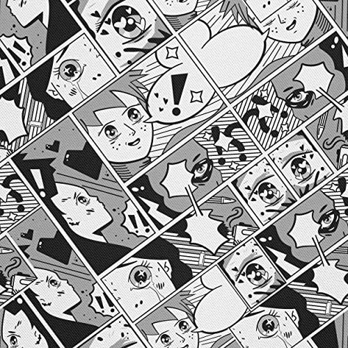 HEKO PANELS Stoff Oxford Wasserdichte Meterware Canvas-Stoff Polyester Stoff Zum Nähen Nähstoffe Möbelstoffe Dekostoffe Handwerken Wasserabweisend Blickdicht Manga 1 Meter 155 x 100 cm von HEKO PANELS