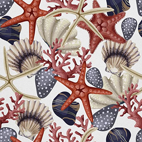 HEKO PANELS Stoff Oxford Wasserdichte Meterware Canvas-Stoff Polyester Stoff Zum Nähen Nähstoffe Möbelstoffe Dekostoffe Handwerken Wasserabweisend Blickdicht Muscheln Seesterne 3 Meter 155 x 300 cm HEKO PANELS Stoff Oxford Wasserdichte Meterware Canvas-Stoff Polyester Stoff Zum Nähen Nähstoffe Möbelstoffe Dekostoffe Handwerken Wasserabweisend Blickdicht Muscheln Seesterne 3 Meter 155 x 300 cm von HEKO PANELS