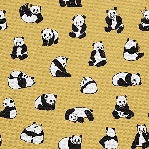 HEKO PANELS Stoff Oxford Wasserdichte Meterware Canvas-Stoff Polyester Stoff Zum Nähen Nähstoffe Möbelstoffe Dekostoffe Handwerken Wasserabweisend Blickdicht Panda 1 Meter 155 x 100 cm von HEKO PANELS
