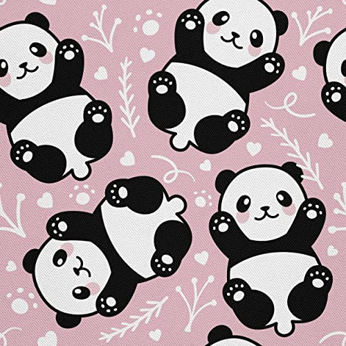 HEKO PANELS Stoff Oxford Wasserdichte Meterware Canvas-Stoff Polyester Stoff Zum Nähen Nähstoffe Möbelstoffe Dekostoffe Handwerken Wasserabweisend Blickdicht Panda 1 Meter 155 x 100 cm von HEKO PANELS