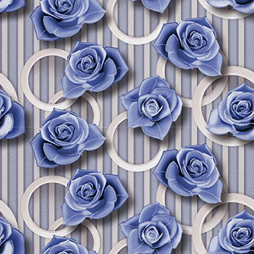 HEKO PANELS Stoff Oxford Wasserdichte Meterware Canvas-Stoff Polyester Stoff Zum Nähen Nähstoffe Möbelstoffe Dekostoffe Handwerken Wasserabweisend Blickdicht Rosen Blau 1 Meter 155 x 100 cm, DX1745 HEKO PANELS Stoff Oxford Wasserdichte Meterware Canvas-Stoff Polyester Stoff Zum Nähen Nähstoffe Möbelstoffe Dekostoffe Handwerken Wasserabweisend Blickdicht Rosen Blau 1 Meter 155 x 100 cm, DX1745 von HEKO PANELS