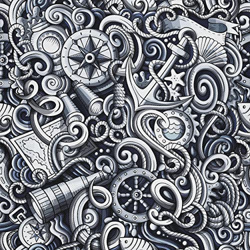 HEKO PANELS Stoff Oxford Wasserdichte Meterware Canvas-Stoff Polyester Stoff Zum Nähen Nähstoffe Möbelstoffe Dekostoffe Handwerken Wasserabweisend Blickdicht See Meer 5 Meter 155 x 500 cm, DX222/5mb HEKO PANELS Stoff Oxford Wasserdichte Meterware Canvas-Stoff Polyester Stoff Zum Nähen Nähstoffe Möbelstoffe Dekostoffe Handwerken Wasserabweisend Blickdicht See Meer 5 Meter 155 x 500 cm, DX222/5mb von HEKO PANELS