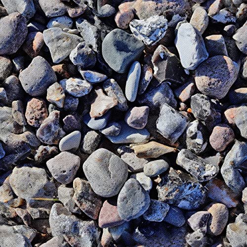 HEKO PANELS Stoff Oxford Wasserdichte Meterware Canvas-Stoff Polyester Stoff Zum Nähen Nähstoffe Möbelstoffe Dekostoffe Handwerken Wasserabweisend Blickdicht Steine 2 Meter 155 x 200 cm von HEKO PANELS