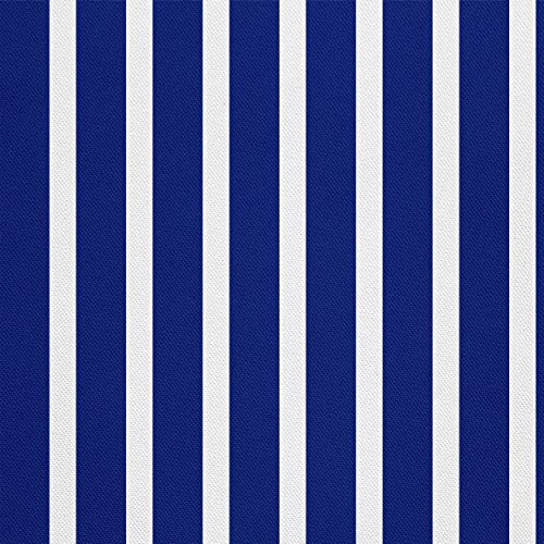HEKO PANELS Oxford Wasserdichte Meterware Canvas-Stoff Polyester Zum Nähen Möbelstoffe Dekostoffe Handwerken Wasserabweisend Blickdicht Streifen Blau 1 Meter 155 x 100 cm von HEKO PANELS