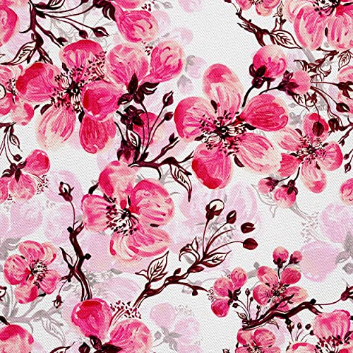 HEKO PANELS Stoff Oxford Meterware Canvas-Stoff Polyester Zum Nähen Nähstoffe Möbelstoffe Dekostoffe Wasserabweisend Blickdicht Blumen Kirschblüten Sakura 1 Meter 155 x 100 cm, (DX084) HEKO PANELS Stoff Oxford Meterware Canvas-Stoff Polyester Zum Nähen Nähstoffe Möbelstoffe Dekostoffe Wasserabweisend Blickdicht Blumen Kirschblüten Sakura 1 Meter 155 x 100 cm, (DX084) von HEKO PANELS