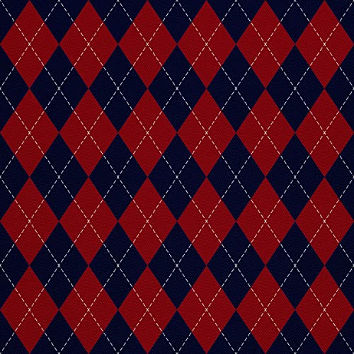 HEKO PANELS Stoff Oxford Wasserdichte Meterware Canvas-Stoff Polyester Stoff Zum Nähen Nähstoffe Möbelstoffe Dekostoffe Wasserabweisend Blickdicht Geometrisches Muster Argyle 2 Meter 155 x 200 cm von HEKO PANELS
