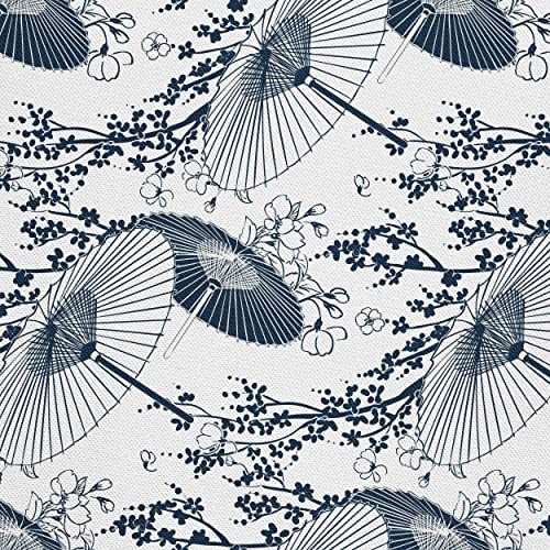 HEKO PANELS Stoff Oxford Wasserdichte Meterware Canvas-Stoff Polyester Stoff Zum Nähen Nähstoffe Möbelstoffe Dekostoffe Wasserabweisend Blickdicht Japanische Regenschirme 1 Meter 155 x 100 cm von HEKO PANELS