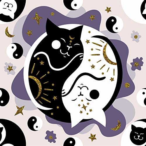 HEKO PANELS Stoff Oxford Wasserdichte Meterware Canvas Polyester Stoff Zum Nähen Nähstoffe Möbelstoffe Dekostoffe Wasserabweisend Blickdicht Katzen Yin Yang Lila 2 Meter 155 x 200 cm HEKO PANELS Stoff Oxford Wasserdichte Meterware Canvas Polyester Stoff Zum Nähen Nähstoffe Möbelstoffe Dekostoffe Wasserabweisend Blickdicht Katzen Yin Yang Lila 2 Meter 155 x 200 cm von HEKO PANELS