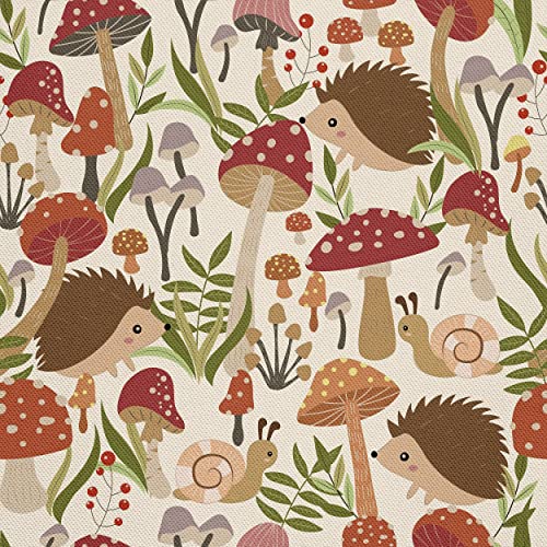 HEKO PANELS Stoff Oxford Meterware Canvas-Stoff Polyester Zum Nähen Nähstoffe Möbelstoffe Dekostoffe Wasserabweisend Kinder Igel Fliegenpilze Wald 1 Meter 155 x 100 cm, DX288 HEKO PANELS Stoff Oxford Meterware Canvas-Stoff Polyester Zum Nähen Nähstoffe Möbelstoffe Dekostoffe Wasserabweisend Kinder Igel Fliegenpilze Wald 1 Meter 155 x 100 cm, DX288 von HEKO PANELS