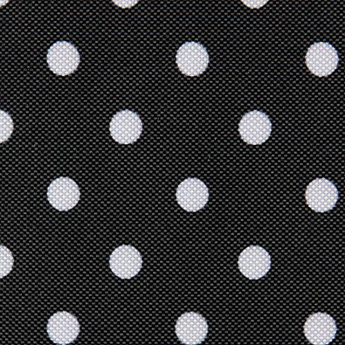 HEKO PANELS Stoff Oxford Wasserdichte Meterware Polyester Nähstoffe Möbelstoffe Dekostoffe Handwerken Wasserabweisend Blickdicht Gepunktet Schwarz Weiß 100 x 160 cm von HEKO PANELS