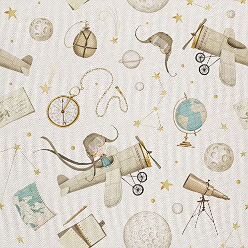 HEKO PANELS Stoff Oxford wasserdichte Meterware Canvas-Stoff Polyester Stoff Zum Nähen Nähstoffe Dekostoffe Wasserabweisend Blickdicht Pilot Himmel 2 Meter 155 x 200 cm von HEKO PANELS