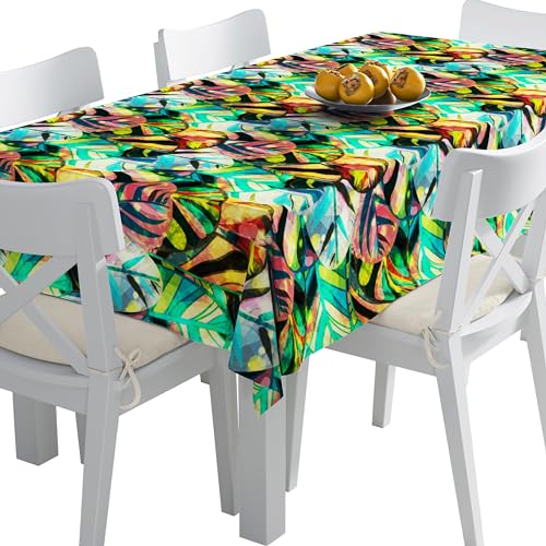 HEKO PANELS Tischdecke 140 x 110 cm Abwaschbar Tischtuch Gartentischdecke Fleckschutz Wasserabweisend Tafeldecke Bunte Blätter HEKO PANELS Tischdecke 140 x 110 cm Abwaschbar Tischtuch Gartentischdecke Fleckschutz Wasserabweisend Tafeldecke Bunte Blätter von HEKO PANELS