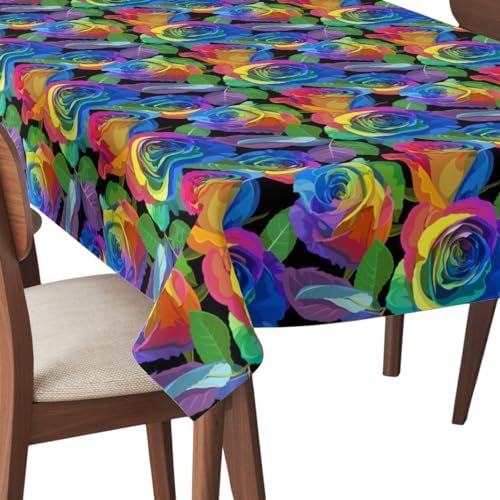 HEKO PANELS Tischdecke 140 x 110 cm Abwaschbar Tischtuch Gartentischdecke Fleckschutz Wasserabweisend Tafeldecke Bunte Rosen HEKO PANELS Tischdecke 140 x 110 cm Abwaschbar Tischtuch Gartentischdecke Fleckschutz Wasserabweisend Tafeldecke Bunte Rosen von HEKO PANELS