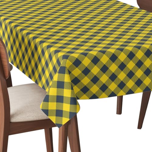 HEKO PANELS Tischdecke 140 x 110 cm Abwaschbar Tischtuch Gartentischdecke Fleckschutz Wasserabweisend Tafeldecke Kariert Gelb HEKO PANELS Tischdecke 140 x 110 cm Abwaschbar Tischtuch Gartentischdecke Fleckschutz Wasserabweisend Tafeldecke Kariert Gelb von HEKO PANELS