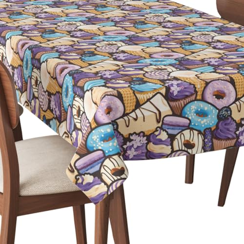 HEKO PANELS Tischdecke 140 x 220 cm Abwaschbar Tischtuch Gartentischdecke Fleckschutz Wasserabweisend Tafeldecke EIS Süßigkeiten HEKO PANELS Tischdecke 140 x 220 cm Abwaschbar Tischtuch Gartentischdecke Fleckschutz Wasserabweisend Tafeldecke EIS Süßigkeiten von HEKO PANELS