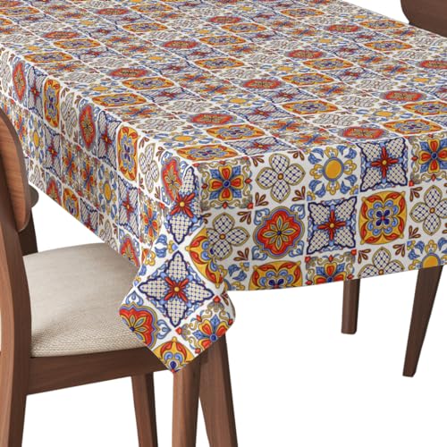 HEKO PANELS Tischdecke 140 x 240 cm Abwaschbar Tischtuch Gartentischdecke Fleckschutz Wasserabweisend Tafeldecke Spanische Majolika HEKO PANELS Tischdecke 140 x 240 cm Abwaschbar Tischtuch Gartentischdecke Fleckschutz Wasserabweisend Tafeldecke Spanische Majolika von HEKO PANELS
