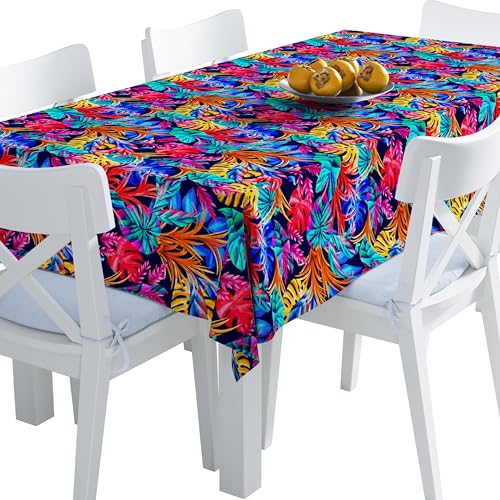 HEKO PANELS Tischdecke 140 x 250 cm Abwaschbar Tischtuch Gartentischdecke Fleckschutz Wasserabweisend Tafeldecke Bunte Tropische Blätter HEKO PANELS Tischdecke 140 x 250 cm Abwaschbar Tischtuch Gartentischdecke Fleckschutz Wasserabweisend Tafeldecke Bunte Tropische Blätter von HEKO PANELS