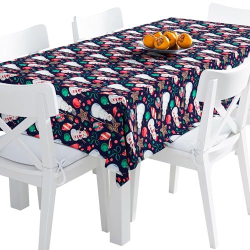 HEKO PANELS Tischdecke Wasserabweisend Abwaschbar 140 x 110 cm Weihnachtstischdecke Tischtuch Weihnachtstischtuch Fleckschutz Tafeldecke Weihnachten Weihnachtsmuster HEKO PANELS Tischdecke Wasserabweisend Abwaschbar 140 x 110 cm Weihnachtstischdecke Tischtuch Weihnachtstischtuch Fleckschutz Tafeldecke Weihnachten Weihnachtsmuster von HEKO PANELS
