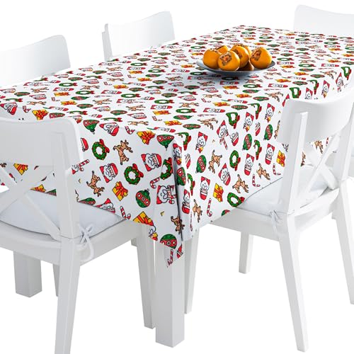 HEKO PANELS Tischdecke Wasserabweisend Abwaschbar 140 x 300 cm Weihnachtstischdecke Tischtuch Weihnachtstischtuch Fleckschutz Tafeldecke Weihnachten Weihnachtsmuster HEKO PANELS Tischdecke Wasserabweisend Abwaschbar 140 x 300 cm Weihnachtstischdecke Tischtuch Weihnachtstischtuch Fleckschutz Tafeldecke Weihnachten Weihnachtsmuster von HEKO PANELS