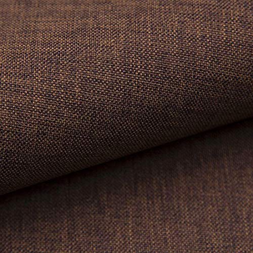 Heko Panels Stoff Meterware Torino Stoffe Zum Nähen Möbelstoff Polsterstoff Möbelstoffe Bezugsstoff Für Möbel Stühle Ecksofa Eckbank Sofa Blickdicht Schokolade von HEKO PANELS