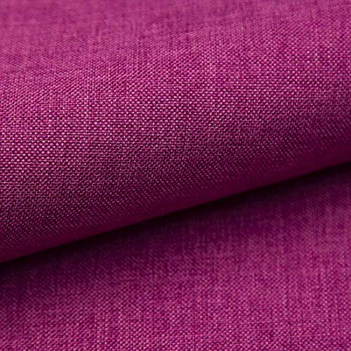 Heko Panels Stoff Meterware Torino Stoffe Zum Nähen Möbelstoff Polsterstoff Möbelstoffe Bezugsstoff Für Möbel Stühle Ecksofa Eckbank Sofa Blickdicht Rosa Magenta von HEKO PANELS