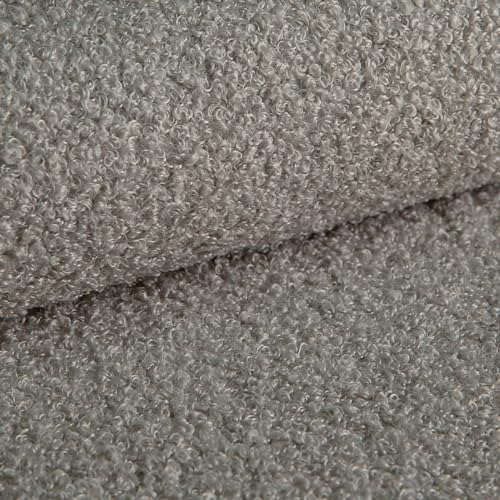 Heko Panels Bouclé Stoff Polsterstoff Boucle Möbelstoff Frottier-Velours Schwer Entflammbar Meterware Stoff Zum Nähen Für Deko Kissenbezüge Wohntextilien 100 x 142 cm Hell Aschgrau Tena Heko Panels Bouclé Stoff Polsterstoff Boucle Möbelstoff Frottier-Velours Schwer Entflammbar Meterware Stoff Zum Nähen Für Deko Kissenbezüge Wohntextilien 100 x 142 cm Hell Aschgrau Tena von HEKO PANELS