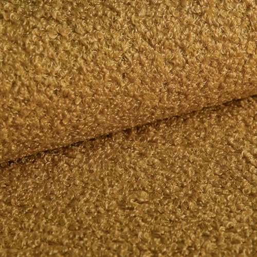 Heko Panels Bouclé Stoff Polsterstoff Boucle Möbelstoff Frottier-Velours Schwer Entflammbar Meterware Stoff Zum Nähen Für Deko Kissenbezüge Wohntextilien 200 x 142 cm Senfgelb Tena Heko Panels Bouclé Stoff Polsterstoff Boucle Möbelstoff Frottier-Velours Schwer Entflammbar Meterware Stoff Zum Nähen Für Deko Kissenbezüge Wohntextilien 200 x 142 cm Senfgelb Tena von HEKO PANELS