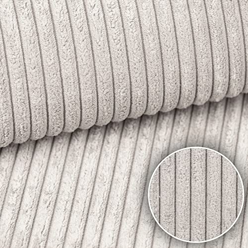 Heko Panels Murano Polsterstoff Cord-Optik Meterware Stoff zum Nähen Möbelstoff Abriebfestigkeit 35000 Zyklen Musterstück 5 x 5 cm Creme Heko Panels Murano Polsterstoff Cord-Optik Meterware Stoff zum Nähen Möbelstoff Abriebfestigkeit 35000 Zyklen Musterstück 5 x 5 cm Creme von HEKO PANELS