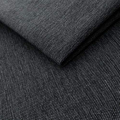 Heko Panels Stoff Meterware Mona Stoffe Zum Nähen Möbelstoff Polsterstoff Möbelstoffe Bezugsstoff Für Möbel Stühle Ecksofa Eckbank Sofa Blickdicht 10 Meter Grau Graphit Schwarz von HEKO PANELS