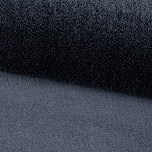Polsterstoff FLUFFY Plüsch Velours Meterware Ultraweich Stoff Schwer entflammbar - Schwarz Polsterstoff FLUFFY Plüsch Velours Meterware Ultraweich Stoff Schwer entflammbar - Schwarz von HEKO PANELS