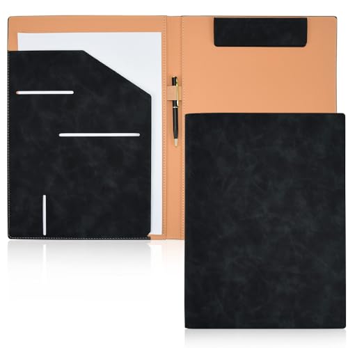 HEKOBAG Schreibmappe A4 Klemmbrettmappe Dokumentenmappe PU-Leder Klemmbretter A4 Konferenzmappe mit Klemmbrett Multifunktionaler Dokument Ordnungshelfer für Schule Industrie Büro HEKOBAG Schreibmappe A4 Klemmbrettmappe Dokumentenmappe PU-Leder Klemmbretter A4 Konferenzmappe mit Klemmbrett Multifunktionaler Dokument Ordnungshelfer für Schule Industrie Büro von HEKOBAG
