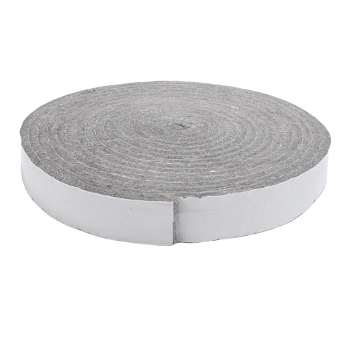 HELEVIA BBQ -Dichtungs -Self -Stick -Filz, Hochtemperatur -Grilldichtung Ersatz, 14,8 Fuß Feuerfeste Cutable Good Adhäsion Self Stick Filz, für X XL BBQ Raucher (Grau) von HELEVIA