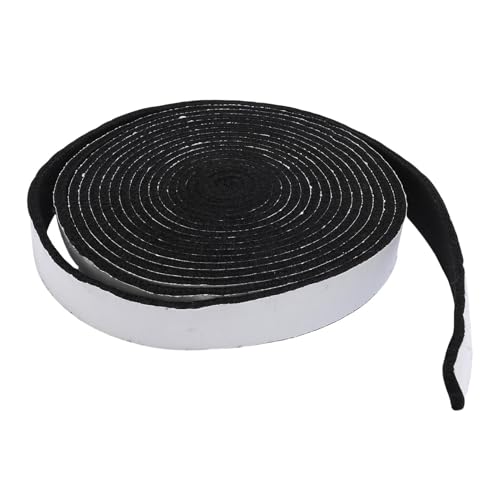 HELEVIA BBQ -Dichtungs -Self -Stick -Filz, Hochtemperatur -Grilldichtung Ersatz, 14,8 Fuß Feuerfeste Cutable Good Adhäsion Self Stick Filz, für X XL BBQ Raucher (Schwarz) von HELEVIA