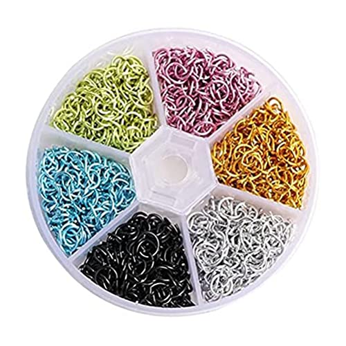 HELEVIA Nagelkunst Design Anhänger Set, 3D -Metallringe DIY -Schmuckhandwerk Liefert Nagelschmuckdekorationen, 3D -Piercing -Kit, für Nägel, Telefone, Bücher (Verschiedene Farbe #36) von HELEVIA